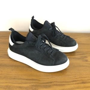 GREATS Black Leather Sneakers Shoes Size 38